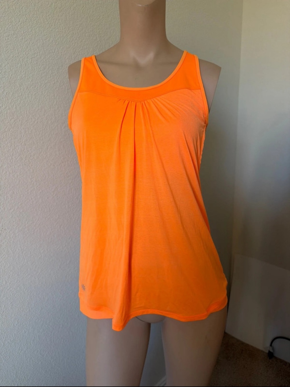 New Athleta Women’s Sleeveless Scoop Neck Tank Top - Neon Orange size Large